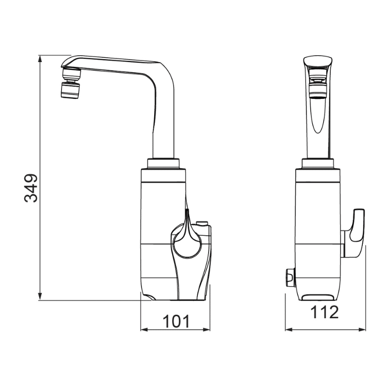 Torneira Elétrica Essence Branca 5500W Bancada 220V Torneira Elétrica Essence Branca 5500W Bancada 220V