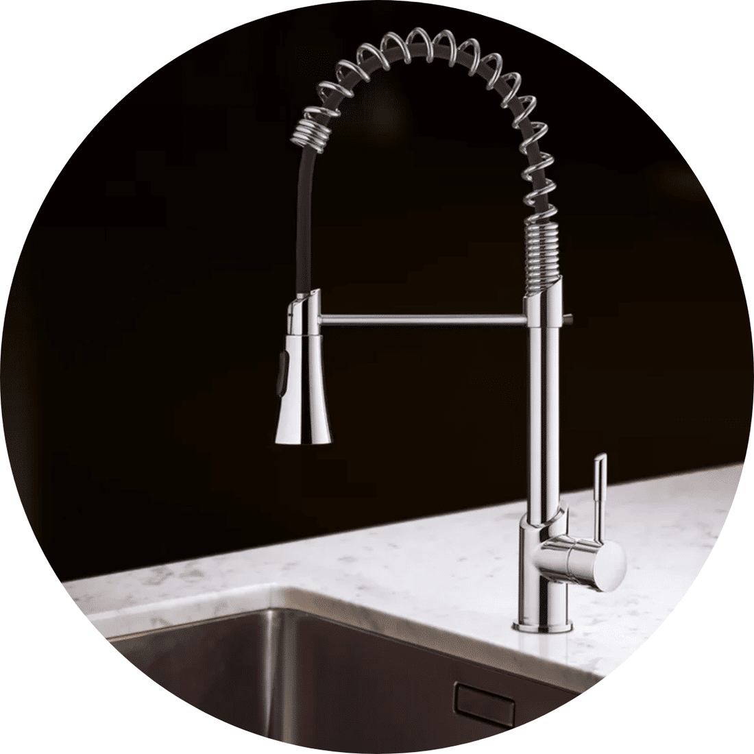 Misturador Monocomando De Mesa Com Ducha Loren Kitchen 2266 C76