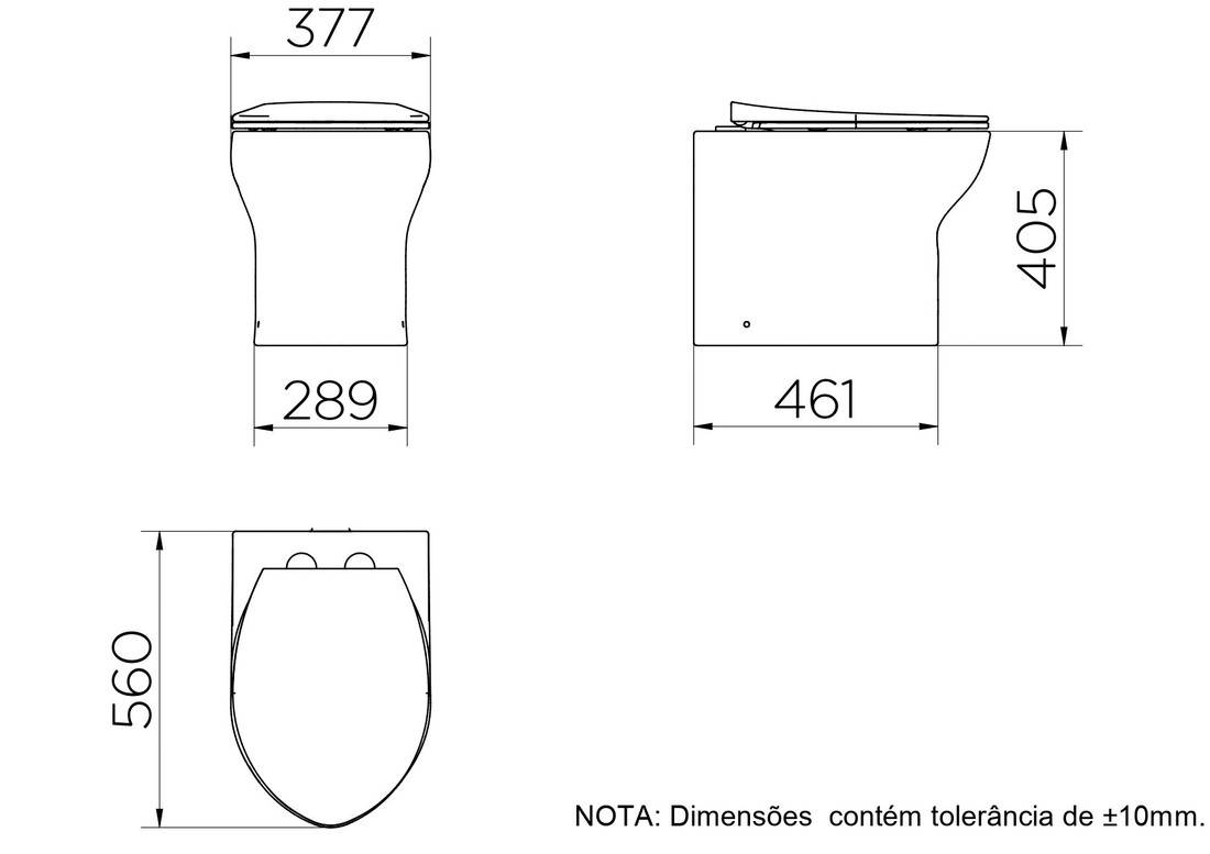 Kit Vaso Sanitário Loggica Convencional Branco Docol Completo 969366 Kit Vaso Sanitário Loggica Convencional Branco Docol Completo 969366
