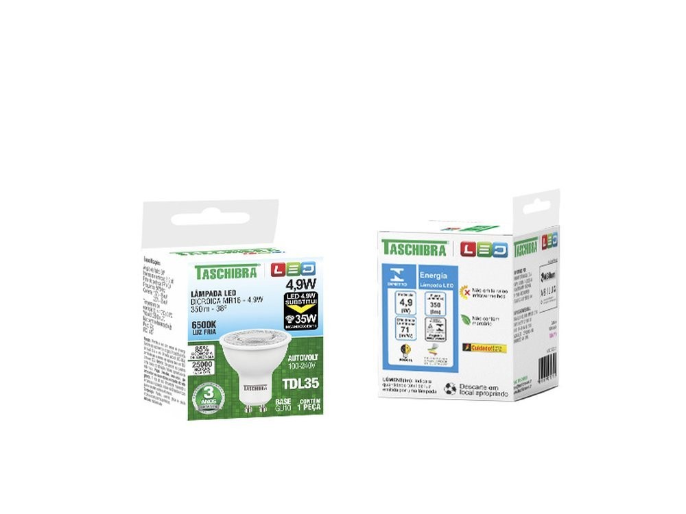 Lâmpada Led Dicroica MR16 4,9W 6500K Lâmpada Led Dicroica MR16 4,9W 6500K