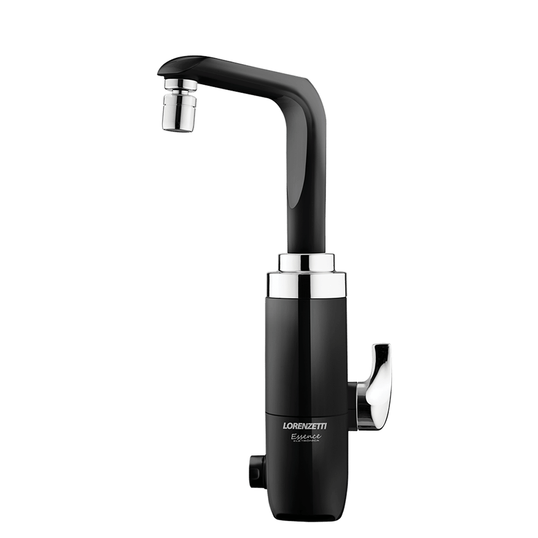 Torneira Elétrica Essence Preta 5500W Bancada 220V Lorenzetti