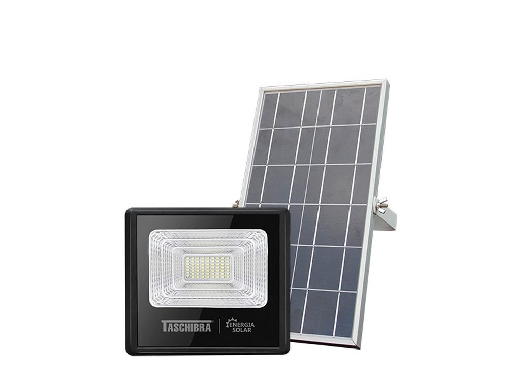 Refletor TR Led Solar 60W Preto 6500K Refletor TR Led Solar 60W Preto 6500K
