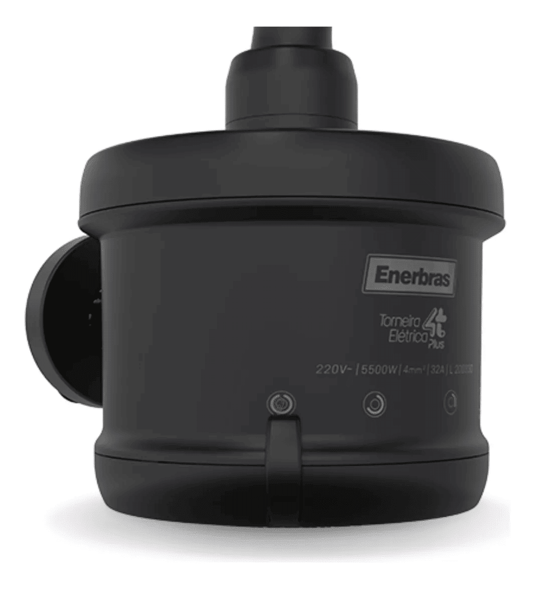 Torneira Para Parede Plus 4t Preta 5500w Enerbras