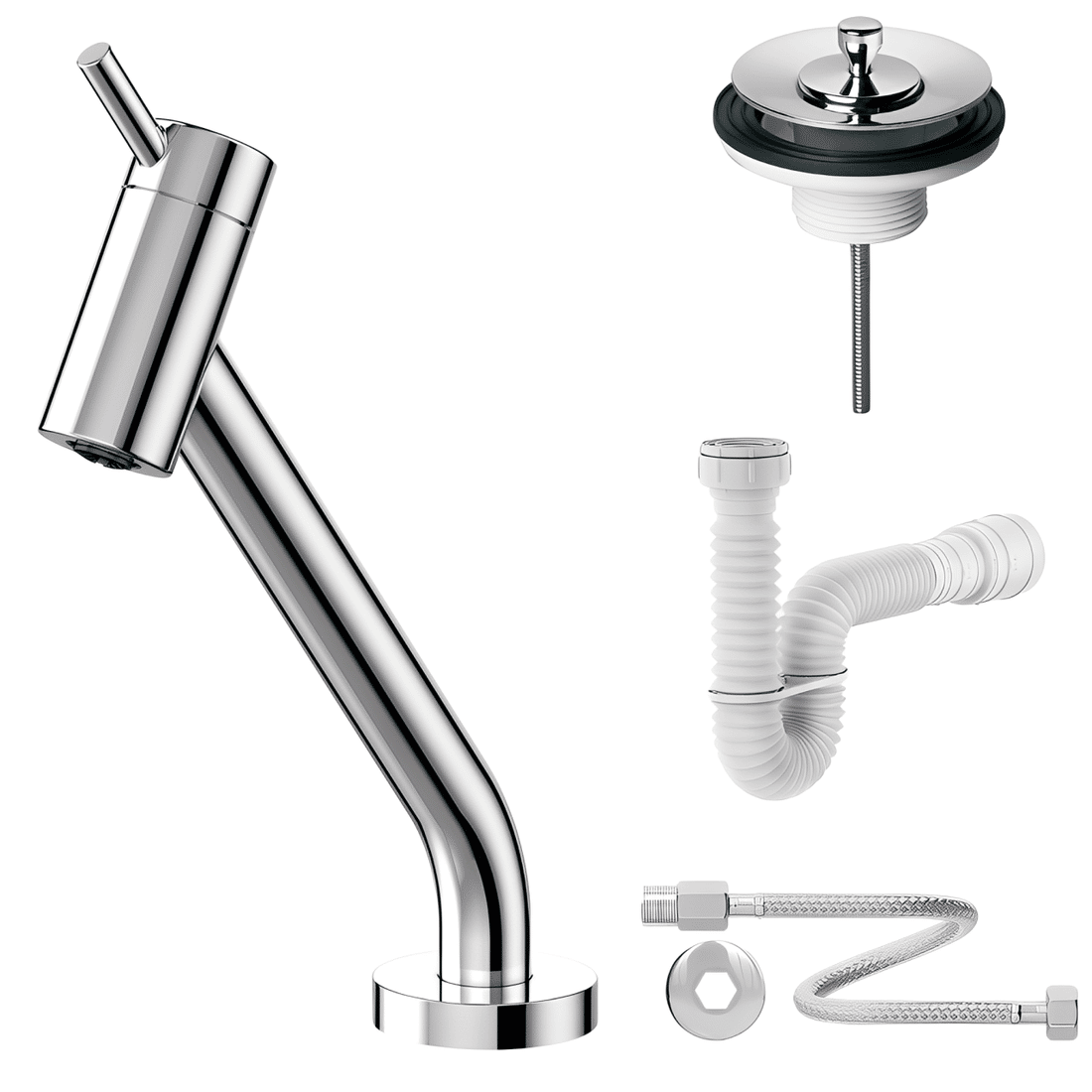Kit Torneira Lavatório Docol Lóggica Com Sifão e Válvula de Saída