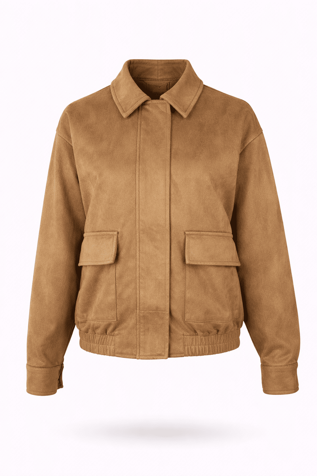 Casaco em suede camel Casaco em suede camel