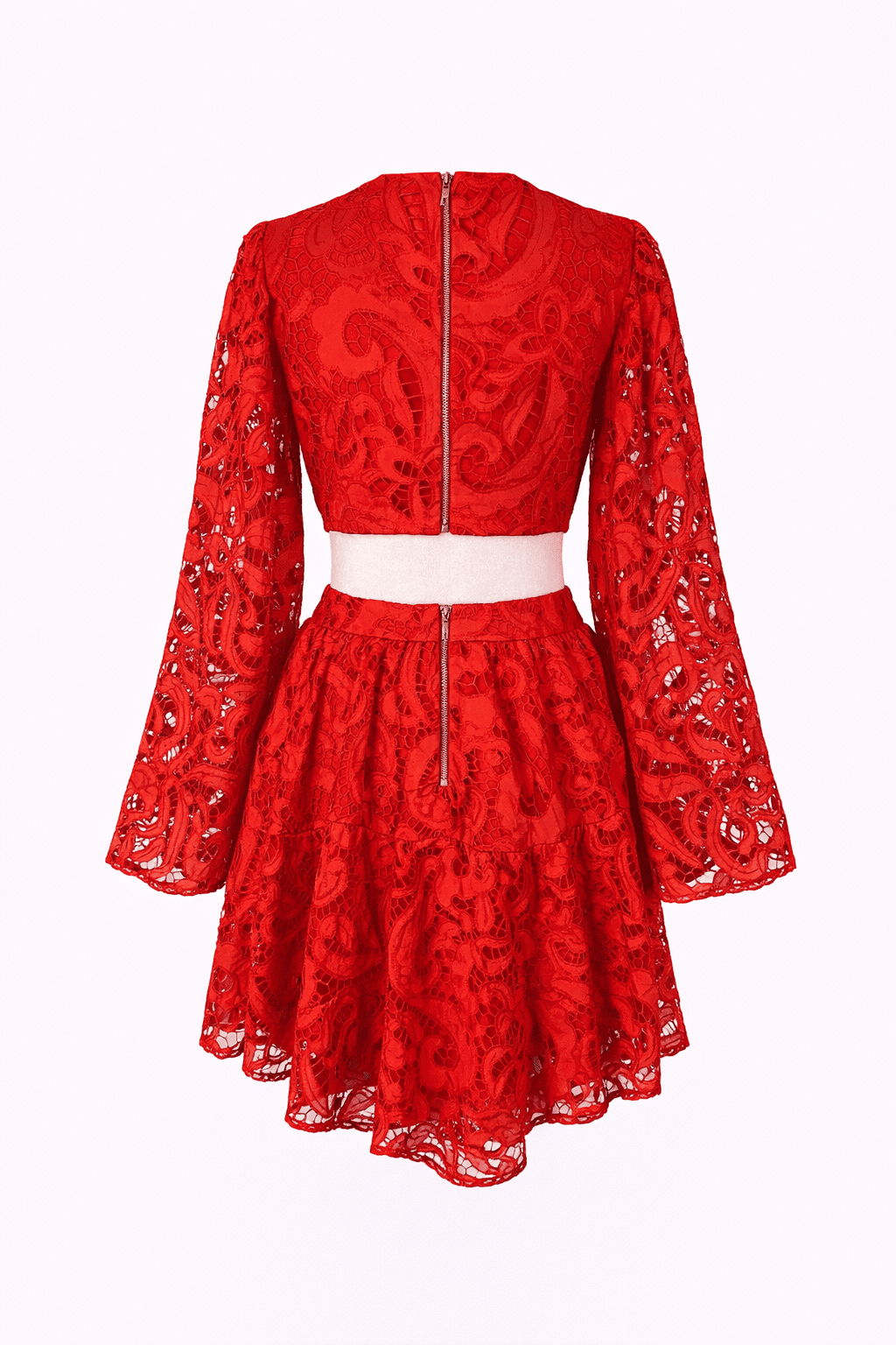 Vestido curto renda vermelho Vestido curto renda vermelho