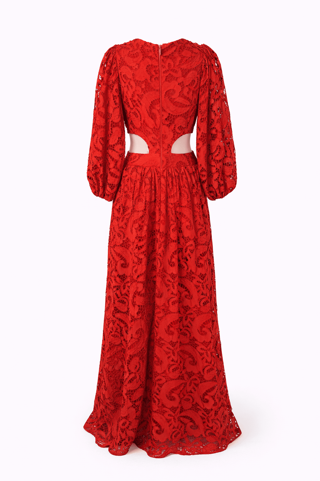 Vestido longo renda vermelho Vestido longo renda vermelho