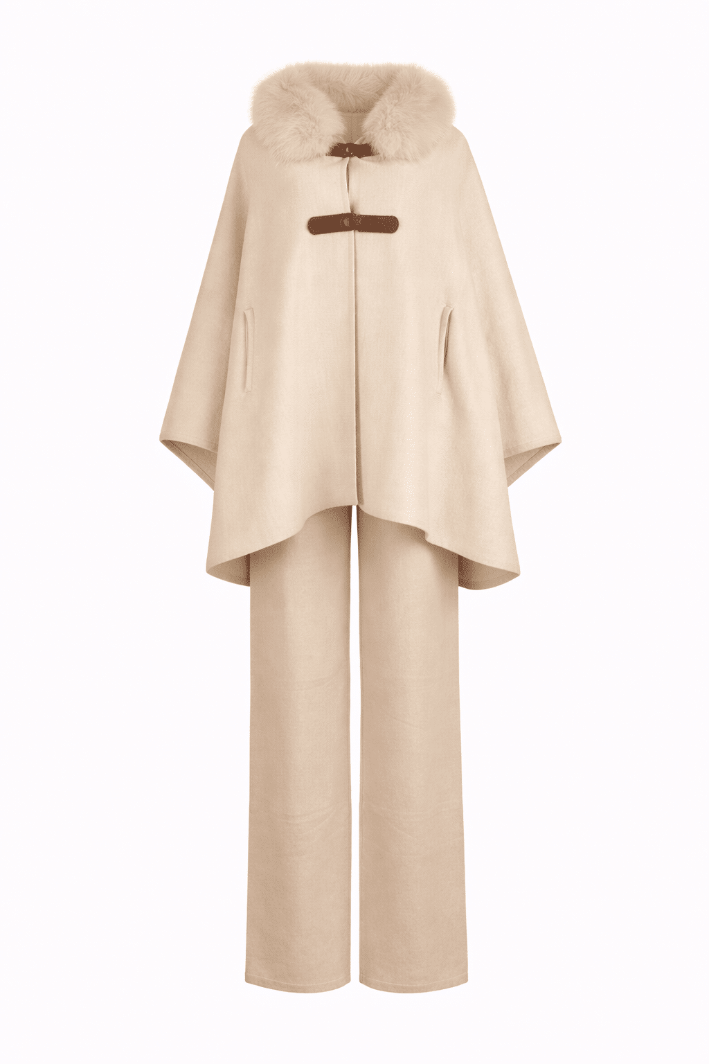 Poncho Juju Costa bege Poncho Juju Costa bege