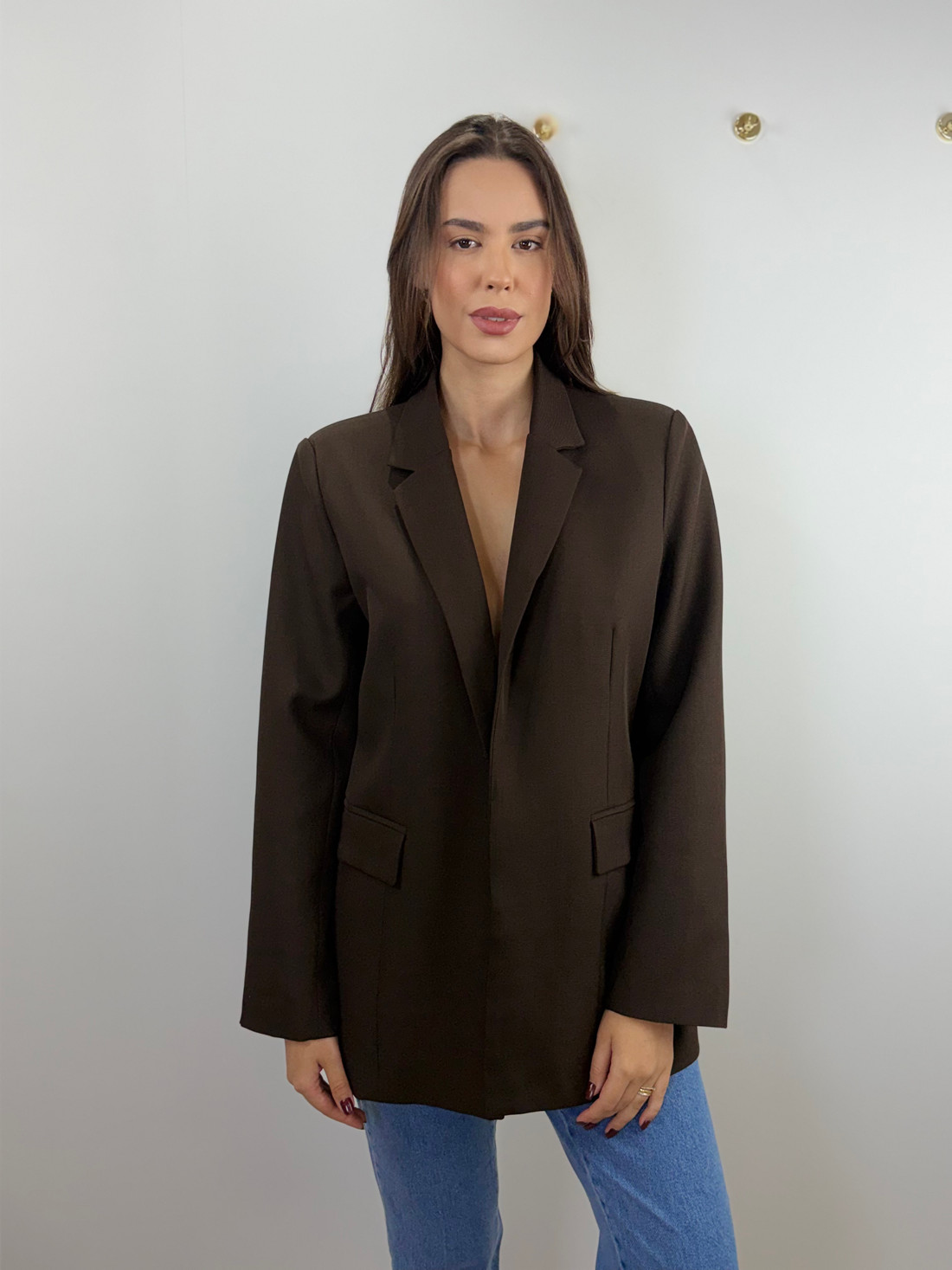 Blazer oversized marrom Blazer oversized marrom