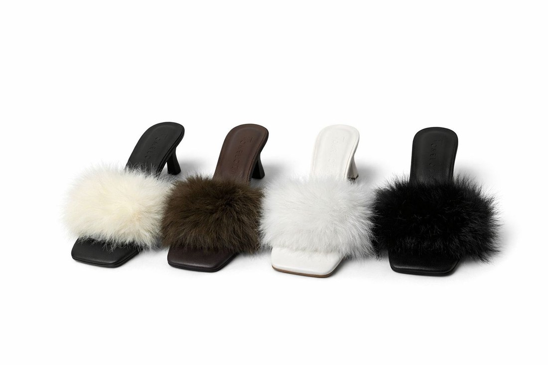 Tamanco de salto branco Tamanco de salto branco