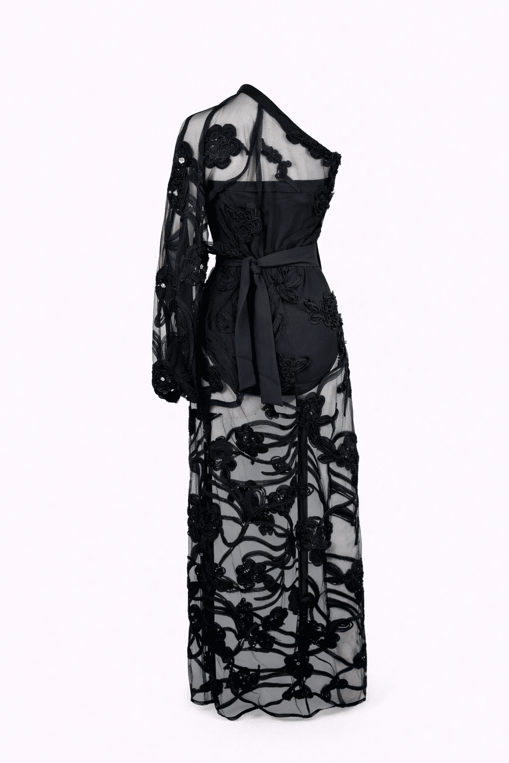 Vestido 3D bordado preto Vestido 3D bordado preto