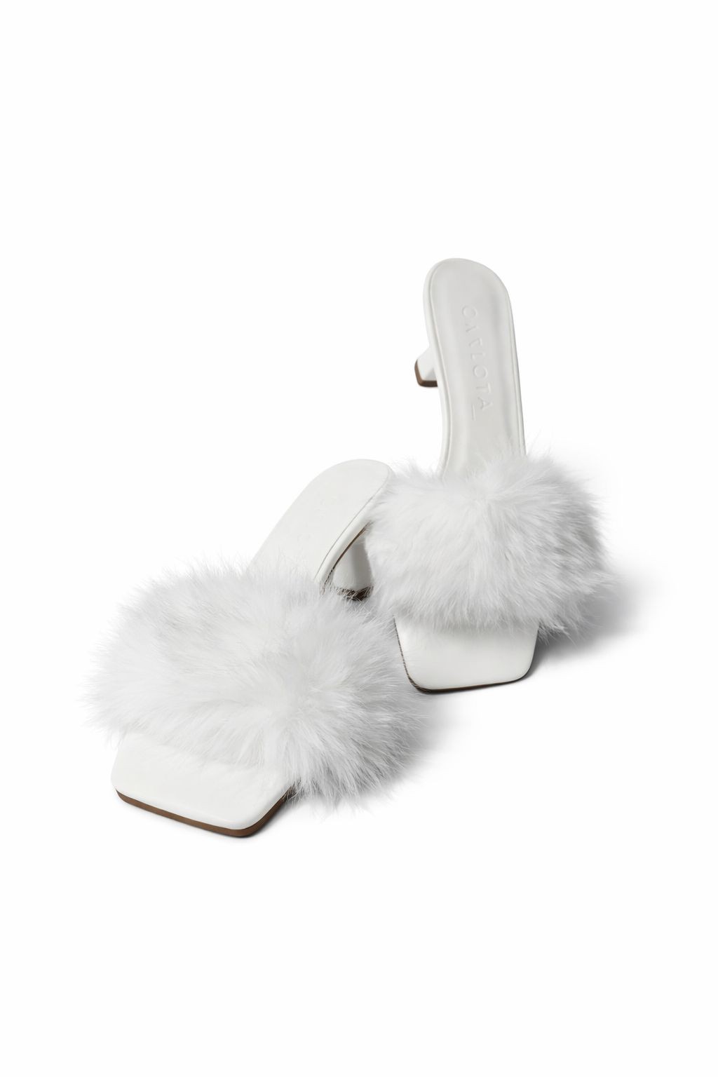 Tamanco de salto branco Tamanco de salto branco