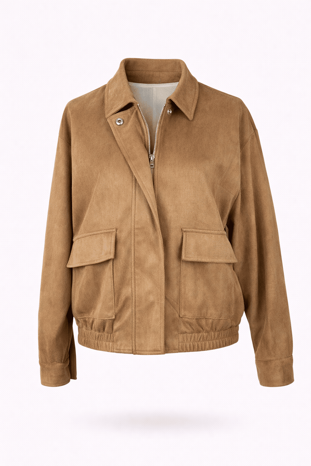 Casaco em suede camel Casaco em suede camel