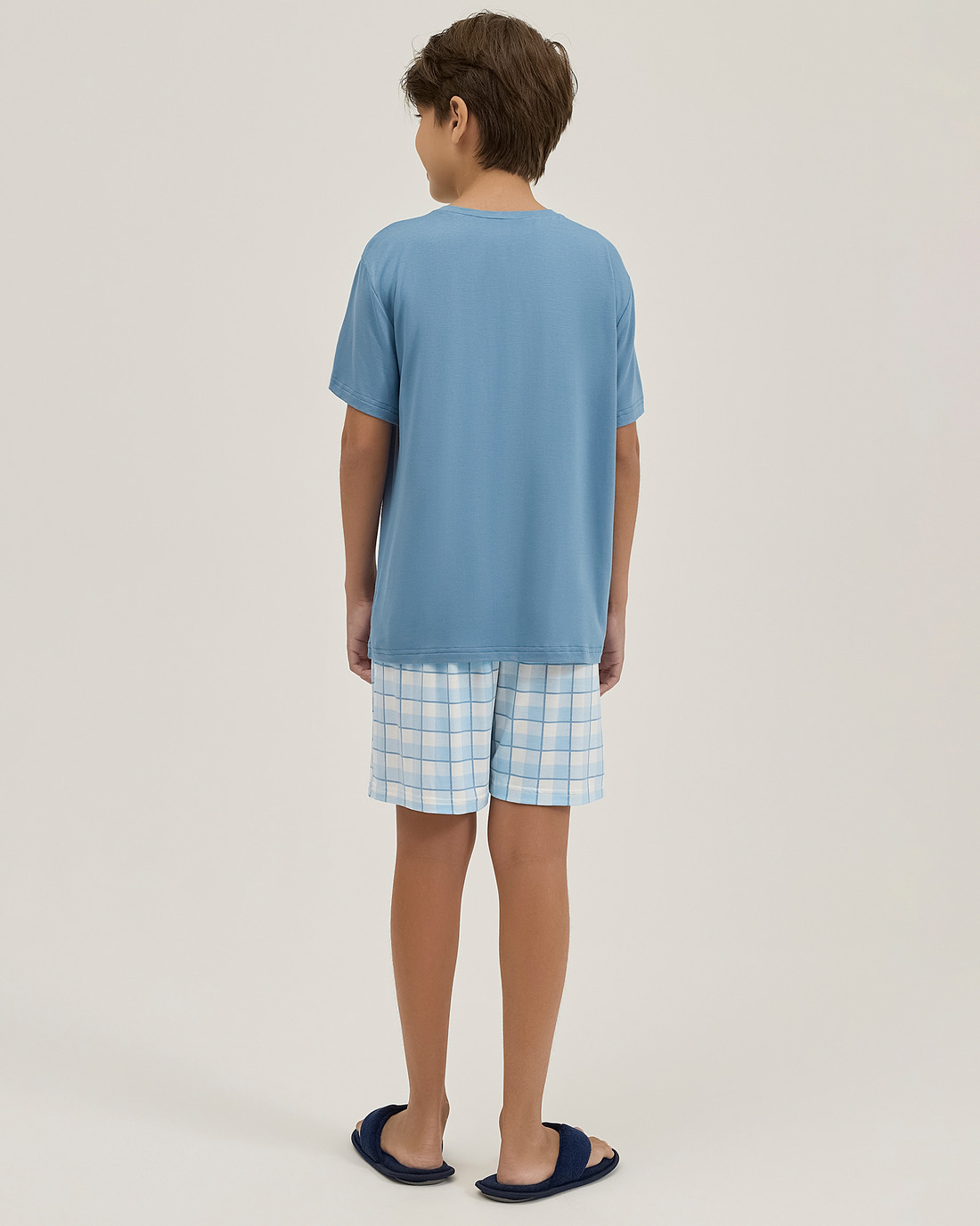 Pijama Masculino Infantil Manga Curta Com Bermuda Pijama Masculino Infantil Manga Curta Com Bermuda