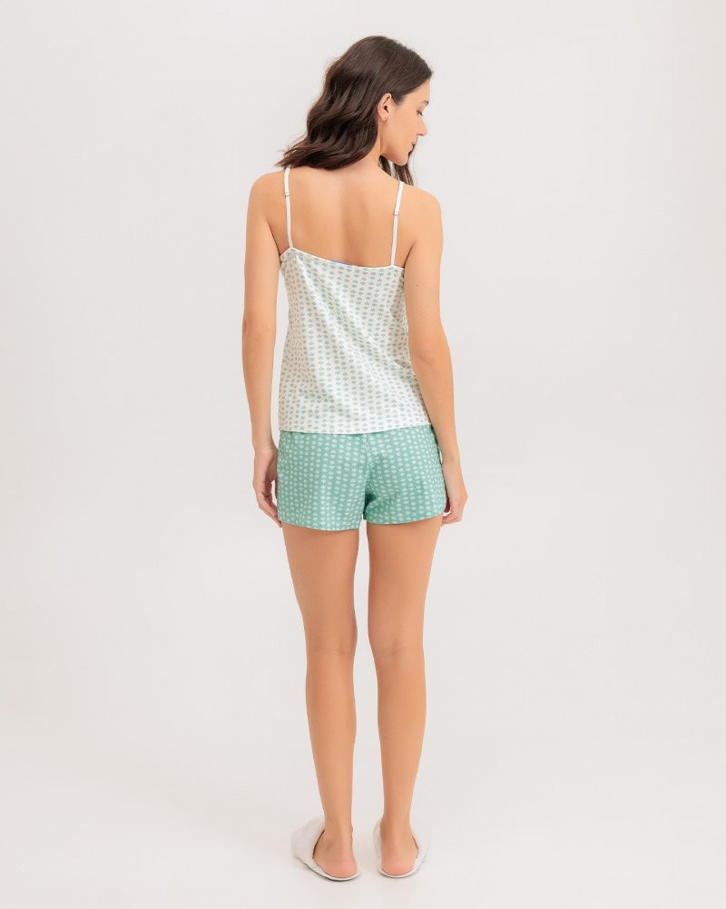 Pijama Feminino Alça Com Shorts