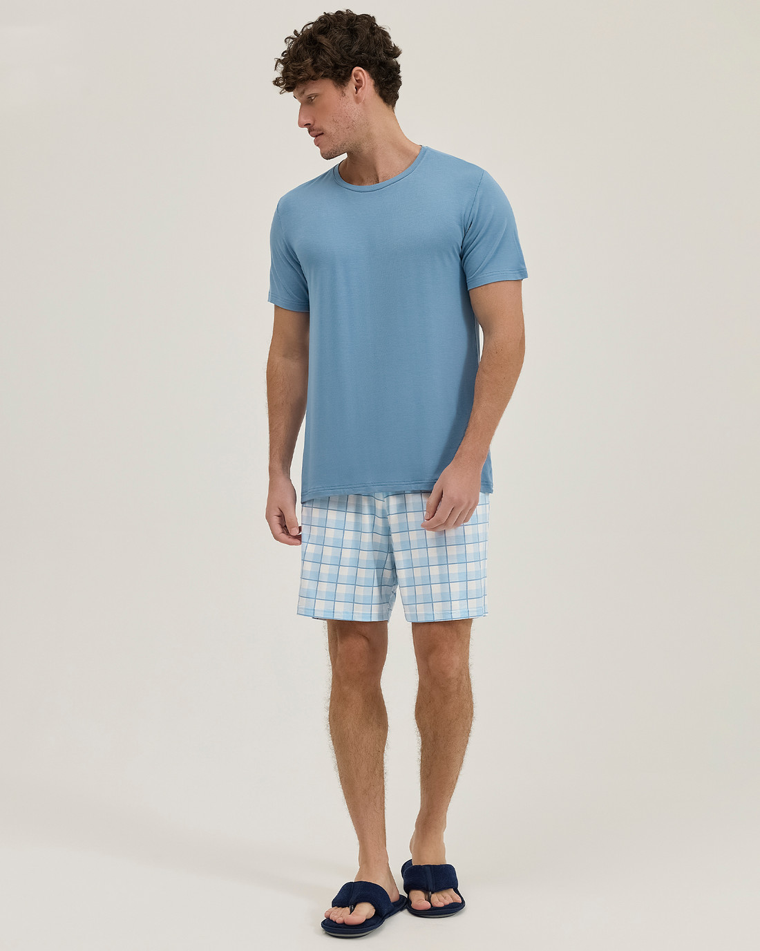 Pijama Masculino Manga Curta Com Bermuda Pijama Masculino Manga Curta Com Bermuda