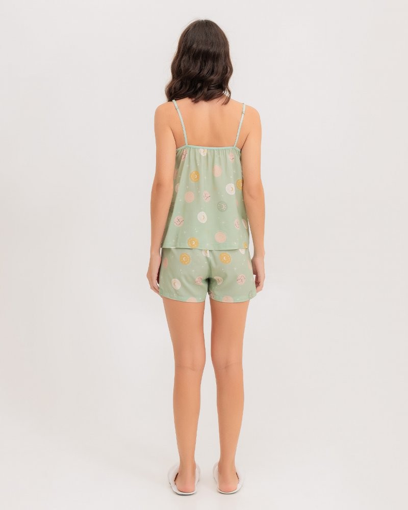 Pijama Feminino Alça Com Shorts