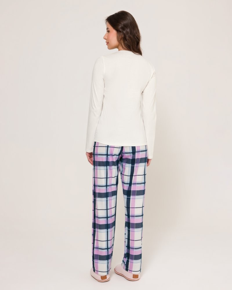 Pijama Feminino Manga Longa com Calça Pijama Feminino Manga Longa com Calça
