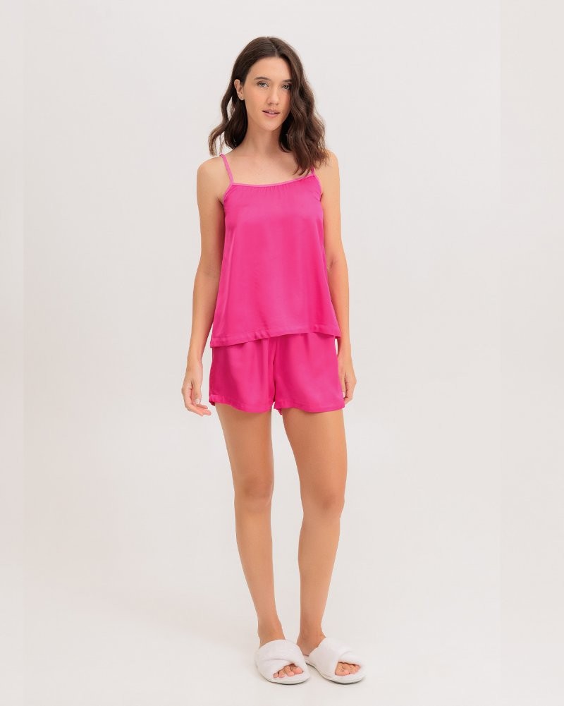Pijama Feminino Alça Com Shorts