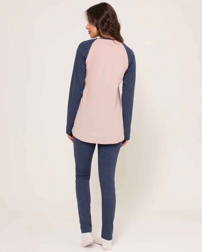 Pijama Manga Longa com Legging Feminino Pijama Manga Longa com Legging Feminino