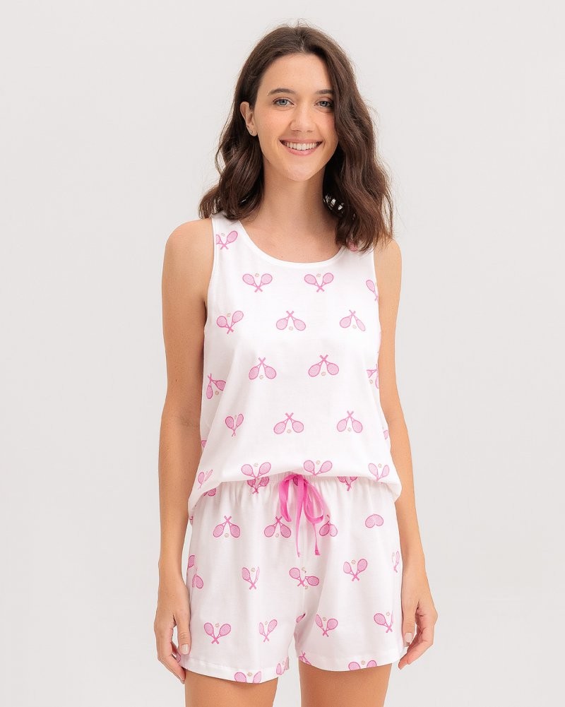 Pijama Feminino Regata Com Shorts