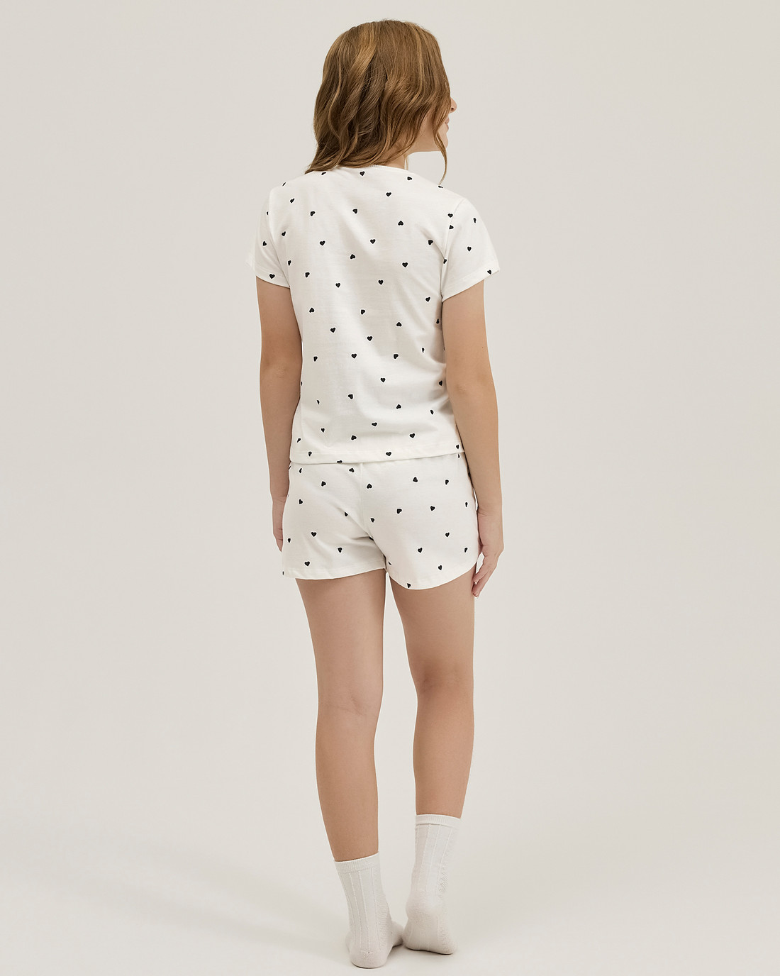 Pijama Feminino Infantil Manga Curta Com Shorts