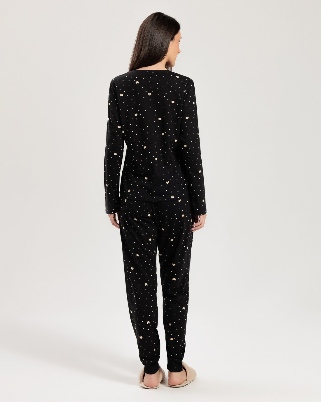 Pijama Feminino Manga Longa Com Calça Pijama Feminino Manga Longa Com Calça