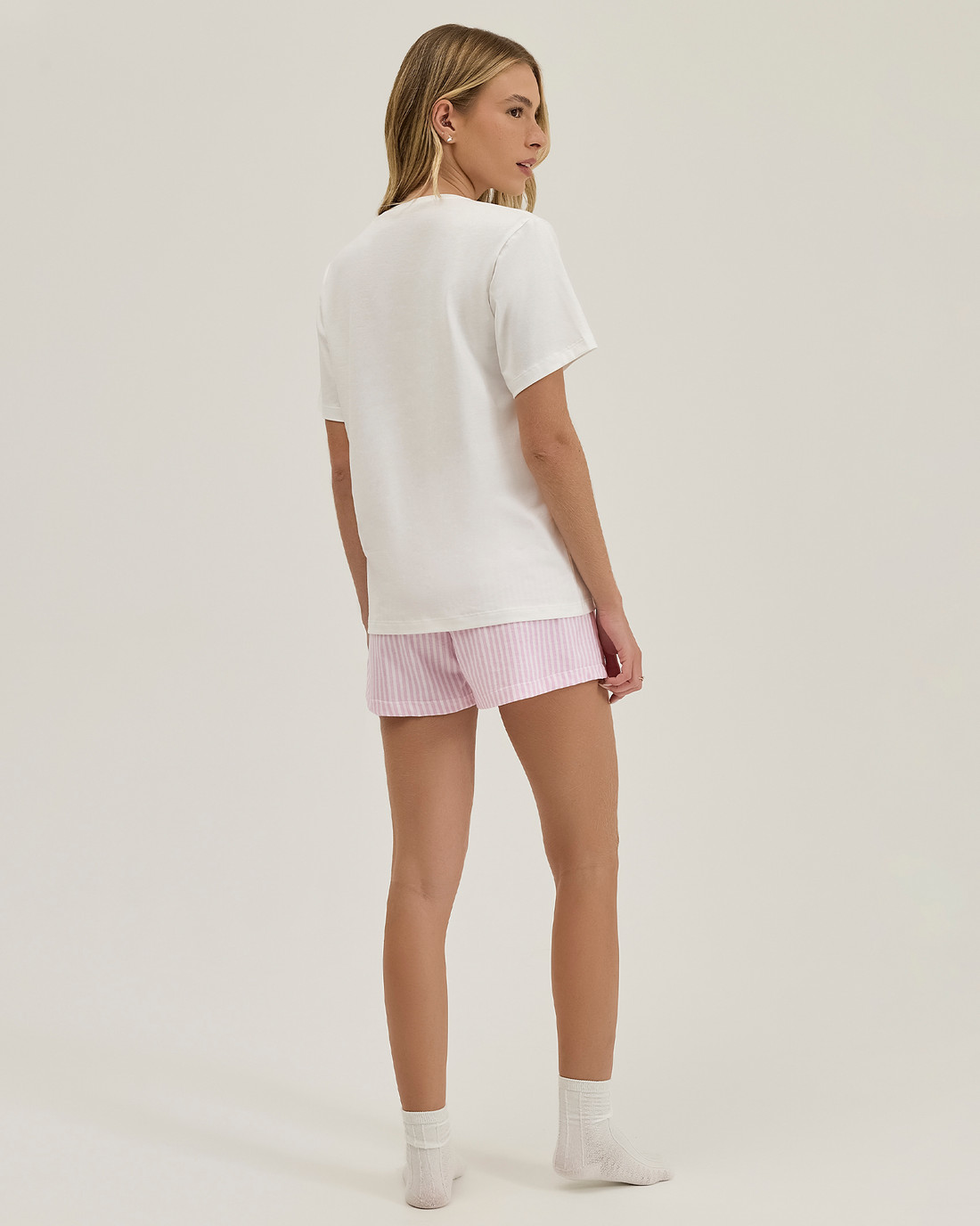 Pijama Feminino Manga Curta Com Shorts Pijama Feminino Manga Curta Com Shorts