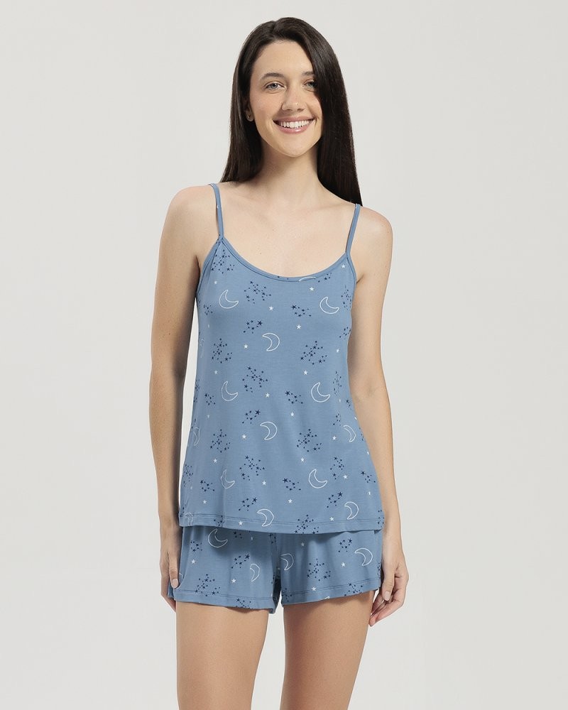 Pijama Feminino Alça com Shorts