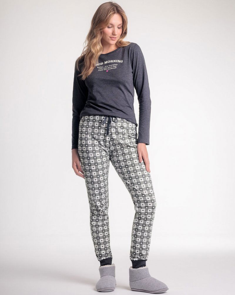 Pijama Feminino Manga Longa com Calça