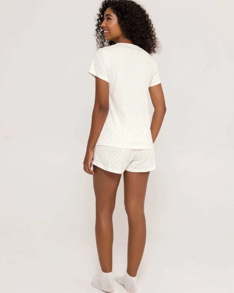 Pijama Feminino Manga Curta com Shorts