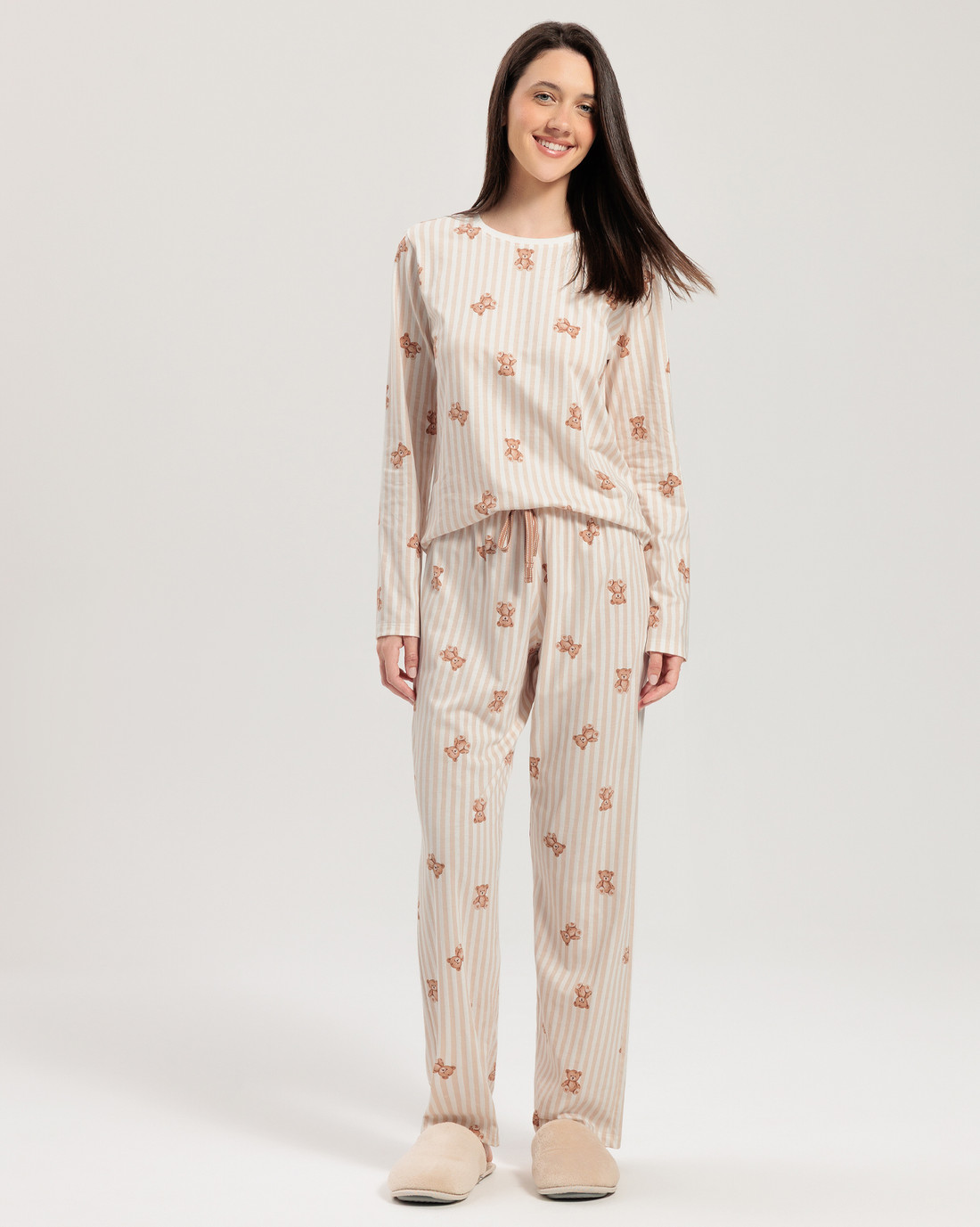 Pijama Feminino Manga Longa com Calça Pijama Feminino Manga Longa com Calça