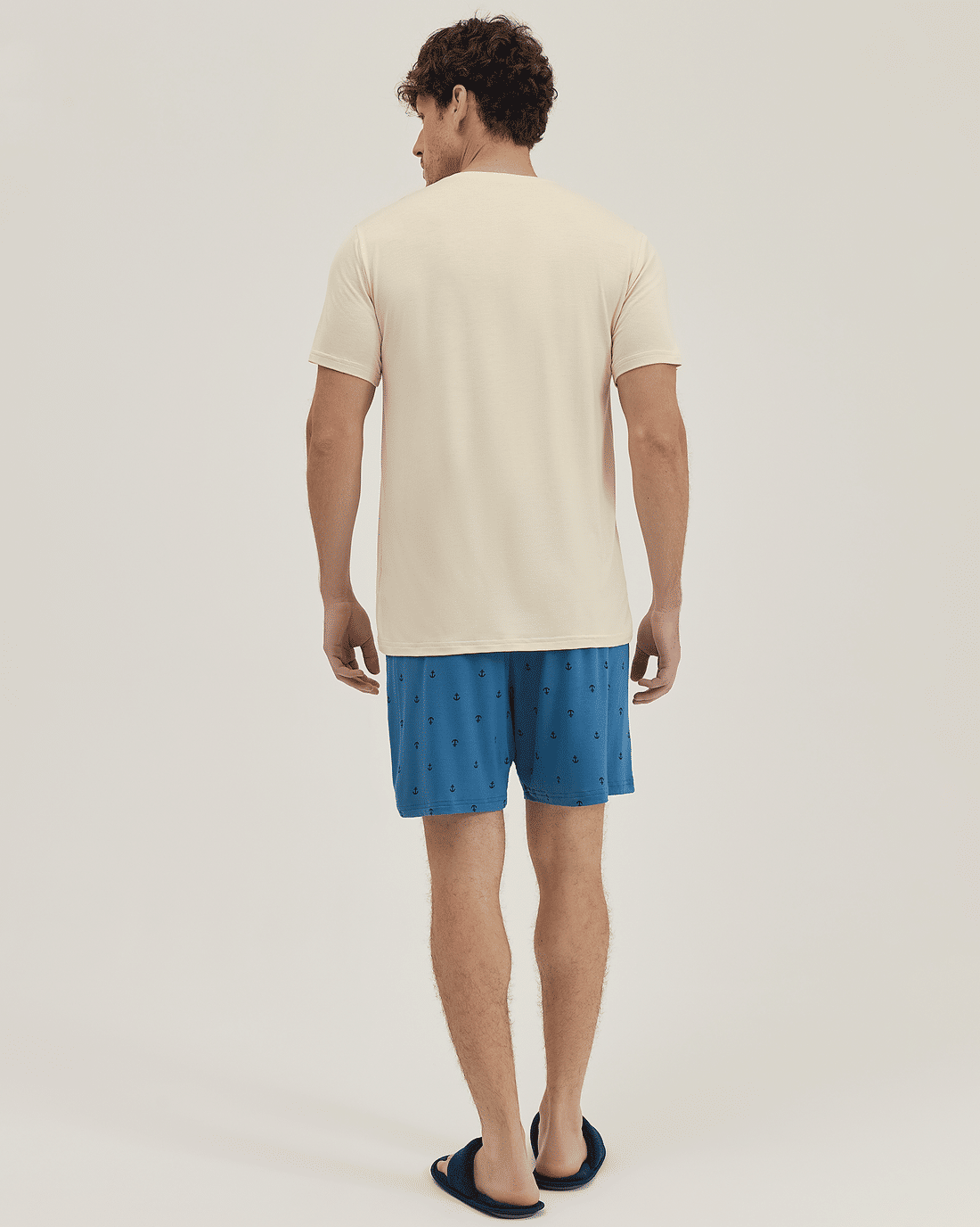 Pijama Masculino Manga Curta Com Bermuda Pijama Masculino Manga Curta Com Bermuda