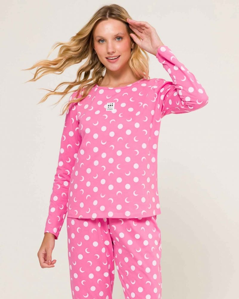 Pijama Feminino Manga Longa com Calça