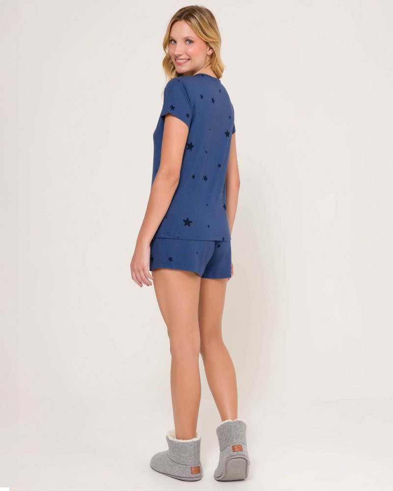 Short Doll Manga Curta Feminino