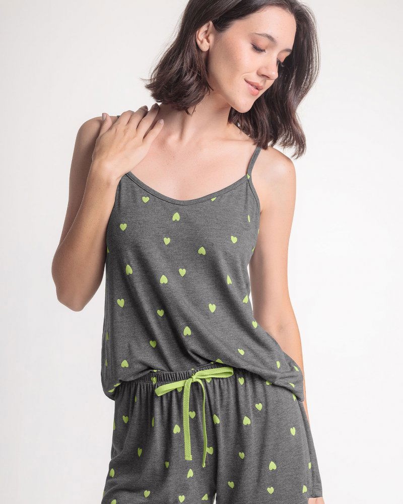 Pijama Feminino Alça com Shorts