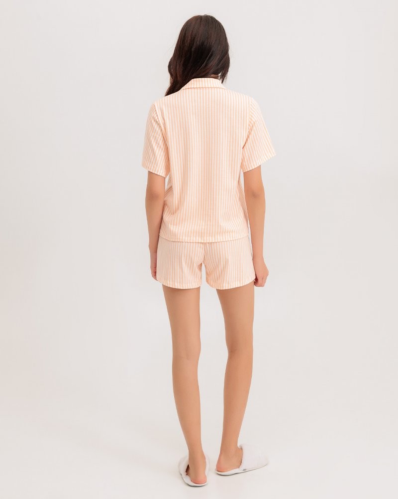 Pijama Feminino Manga Curta Americano Com Shorts