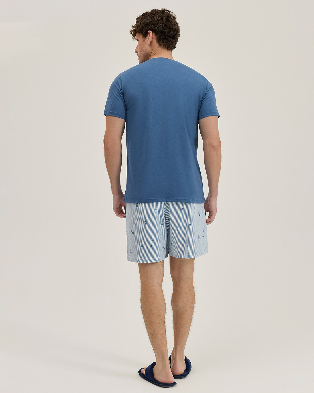 Pijama Masculino Manga Curta Com Bermuda Pijama Masculino Manga Curta Com Bermuda