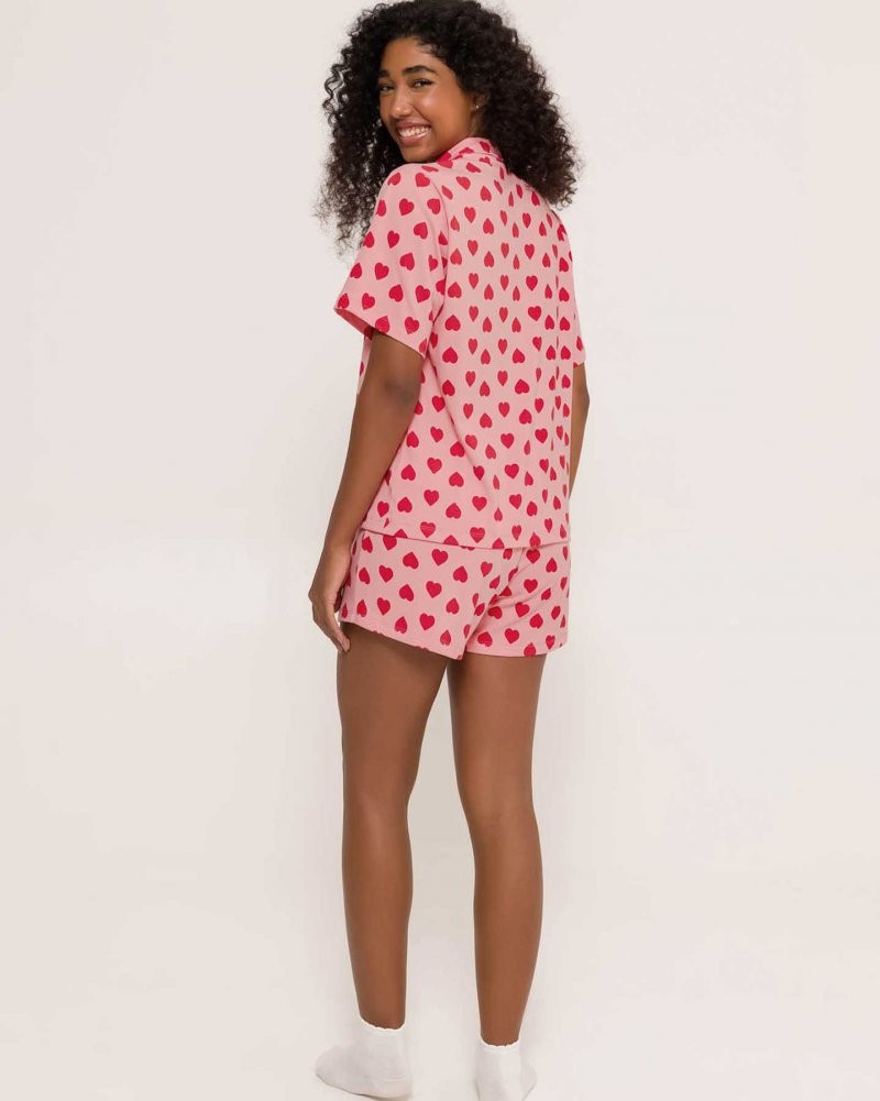 Pijama Feminino Manga Curta Americano com Shorts