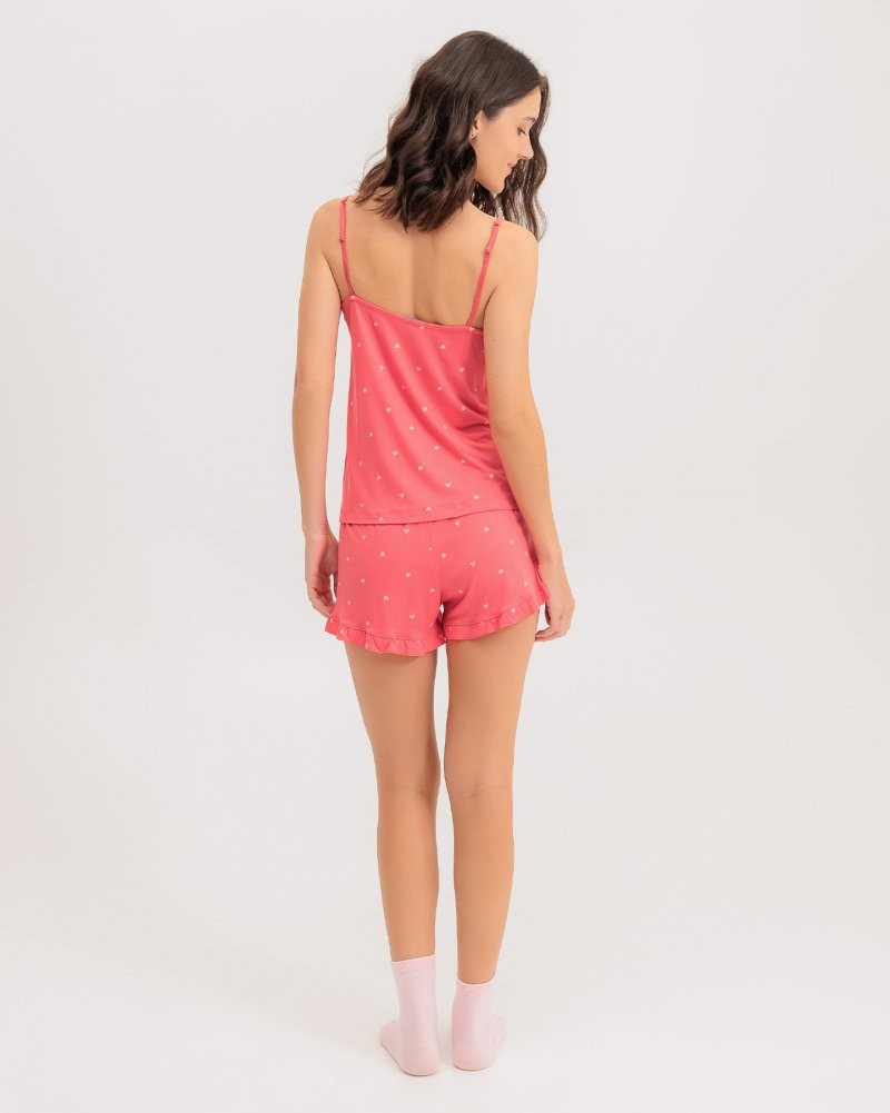Pijama Feminino Alça Com Shorts