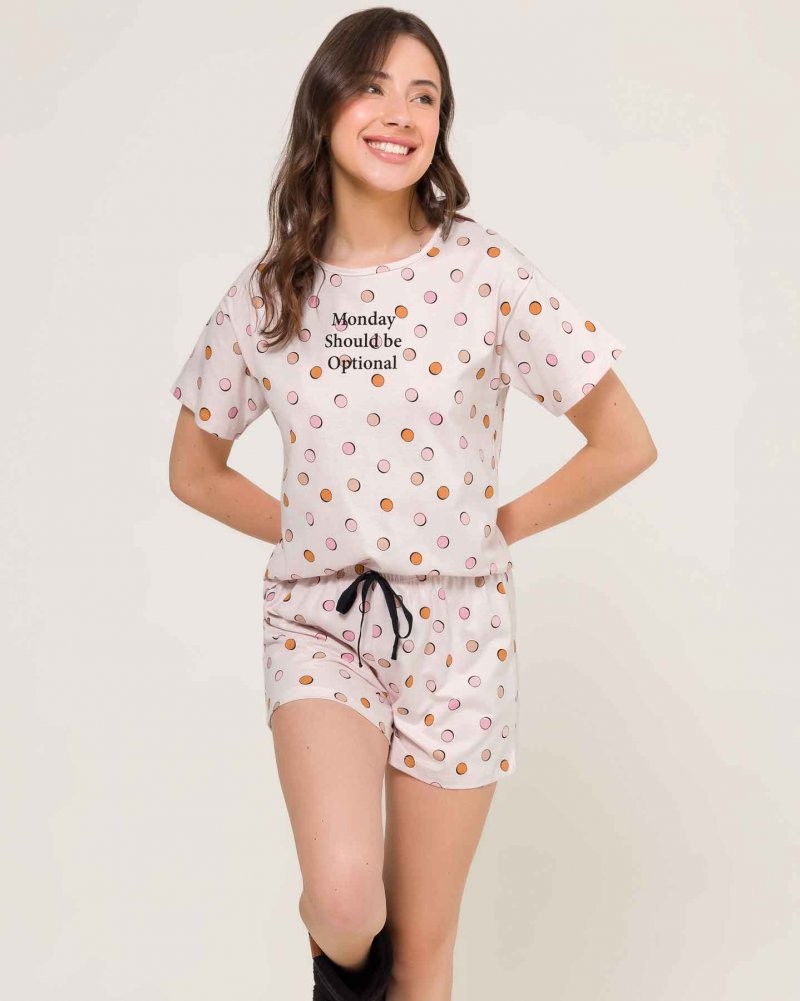 Short Doll Manga Curta Feminino