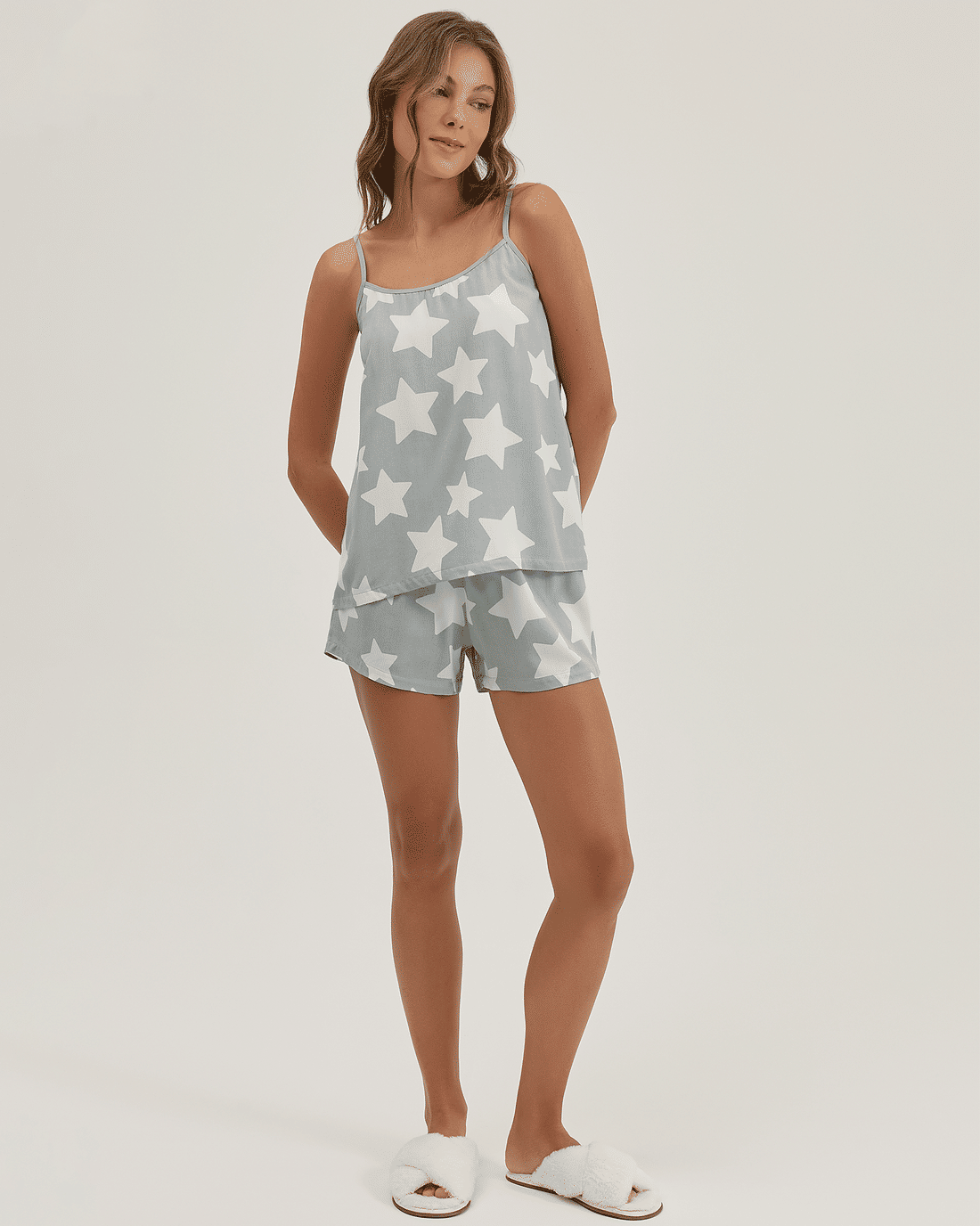 Pijama Feminino Alça Com Shorts Pijama Feminino Alça Com Shorts