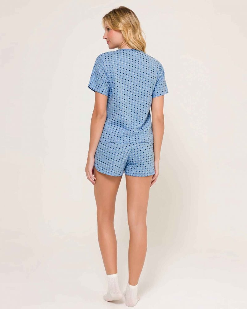 Short Doll Manga Curta Feminino
