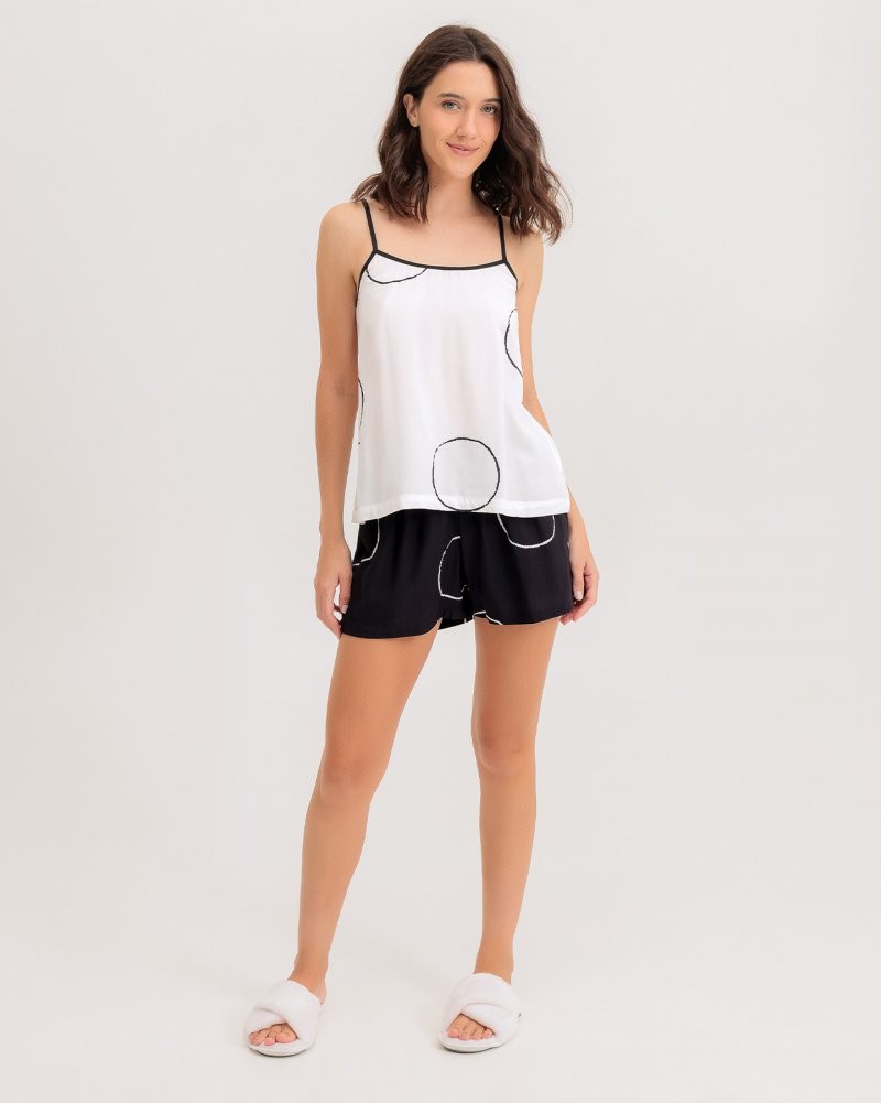 Pijama Feminino Alça Com Shorts