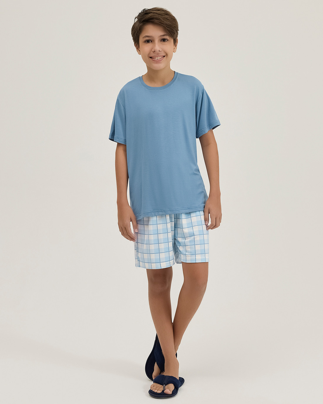 Pijama Masculino Infantil Manga Curta Com Bermuda Pijama Masculino Infantil Manga Curta Com Bermuda