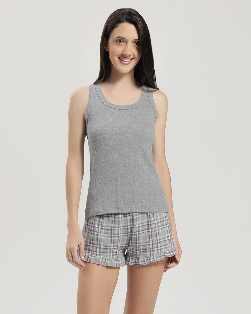 Pijama Feminino Regata com Shorts