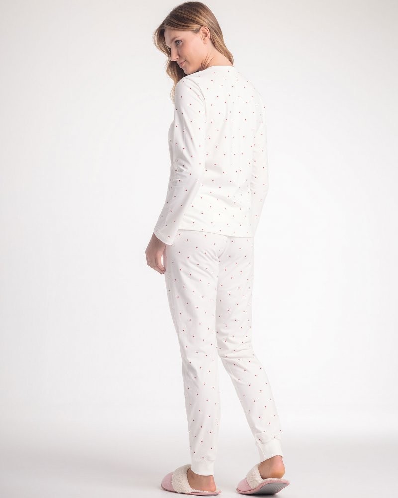 Pijama Feminino Manga Longa Com Calça Pijama Feminino Manga Longa Com Calça