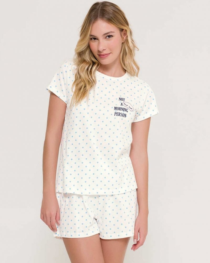 Pijama Feminino Manga Curta com Shorts