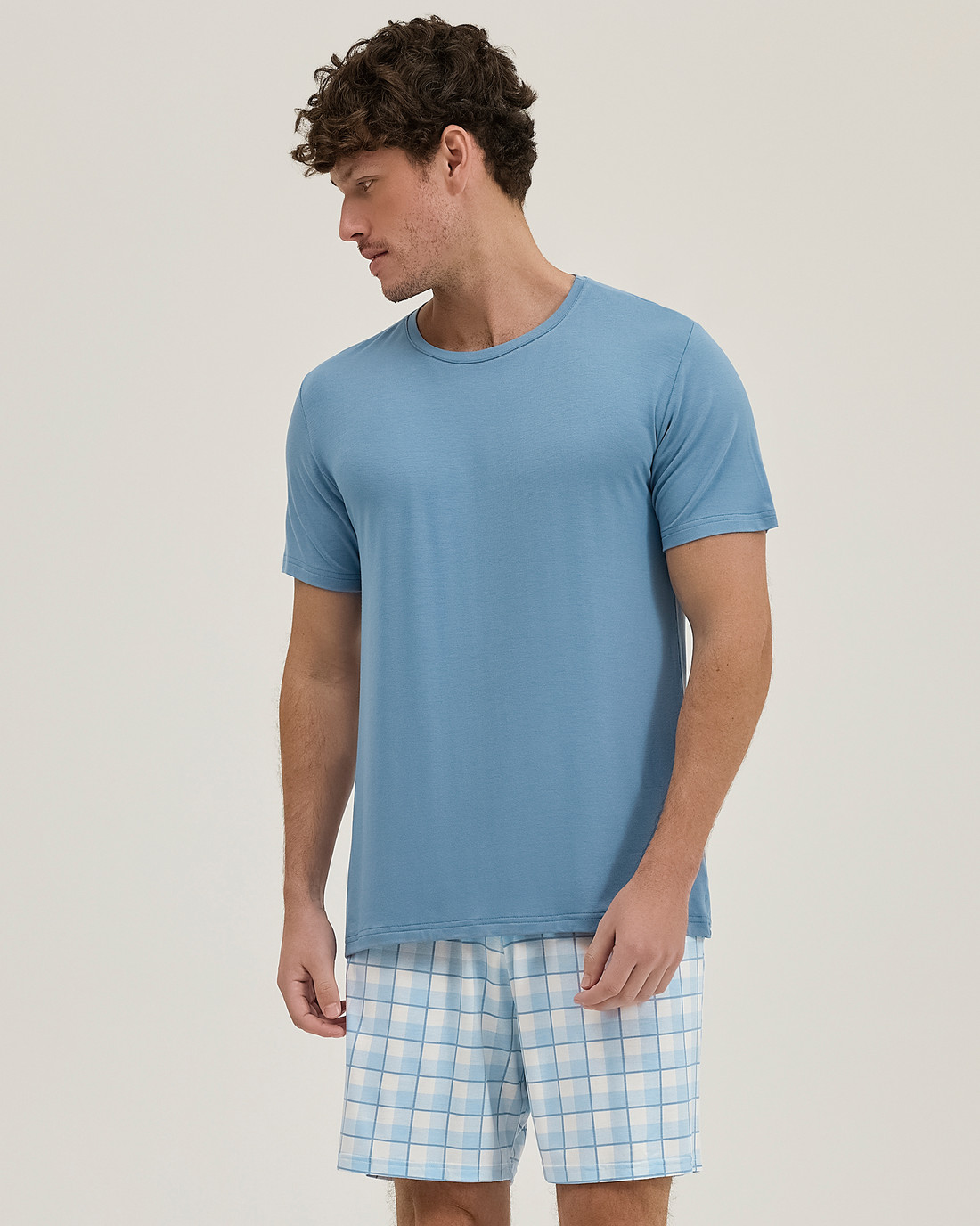 Pijama Masculino Manga Curta Com Bermuda Pijama Masculino Manga Curta Com Bermuda