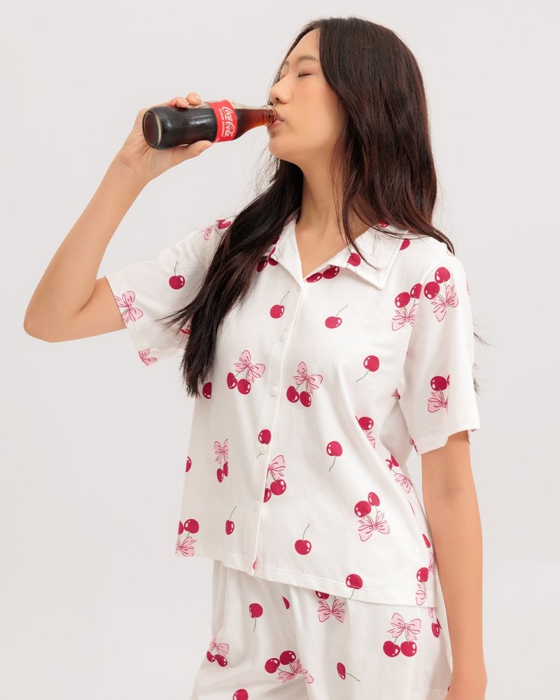 Pijama Feminino Manga Curta Americano com Shorts